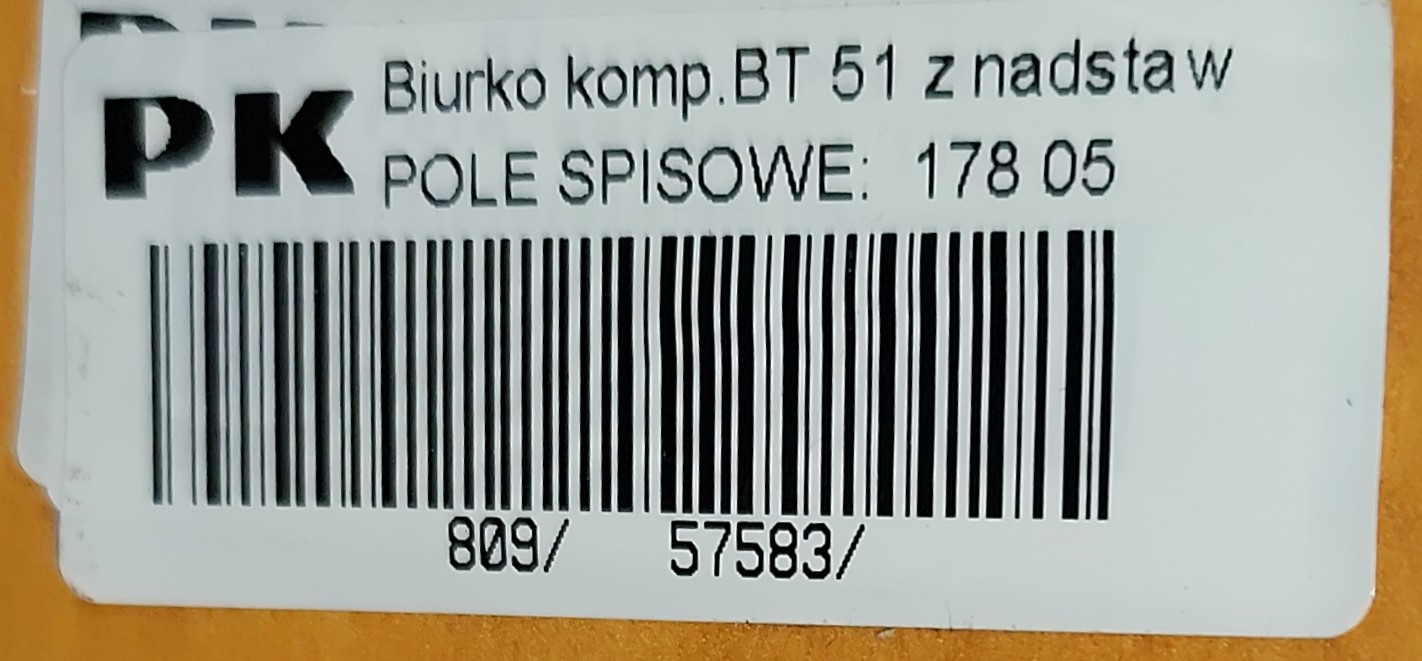 Biurko komputerowe BT-51 z nadstawką (117/2026/1) - obrazek 3