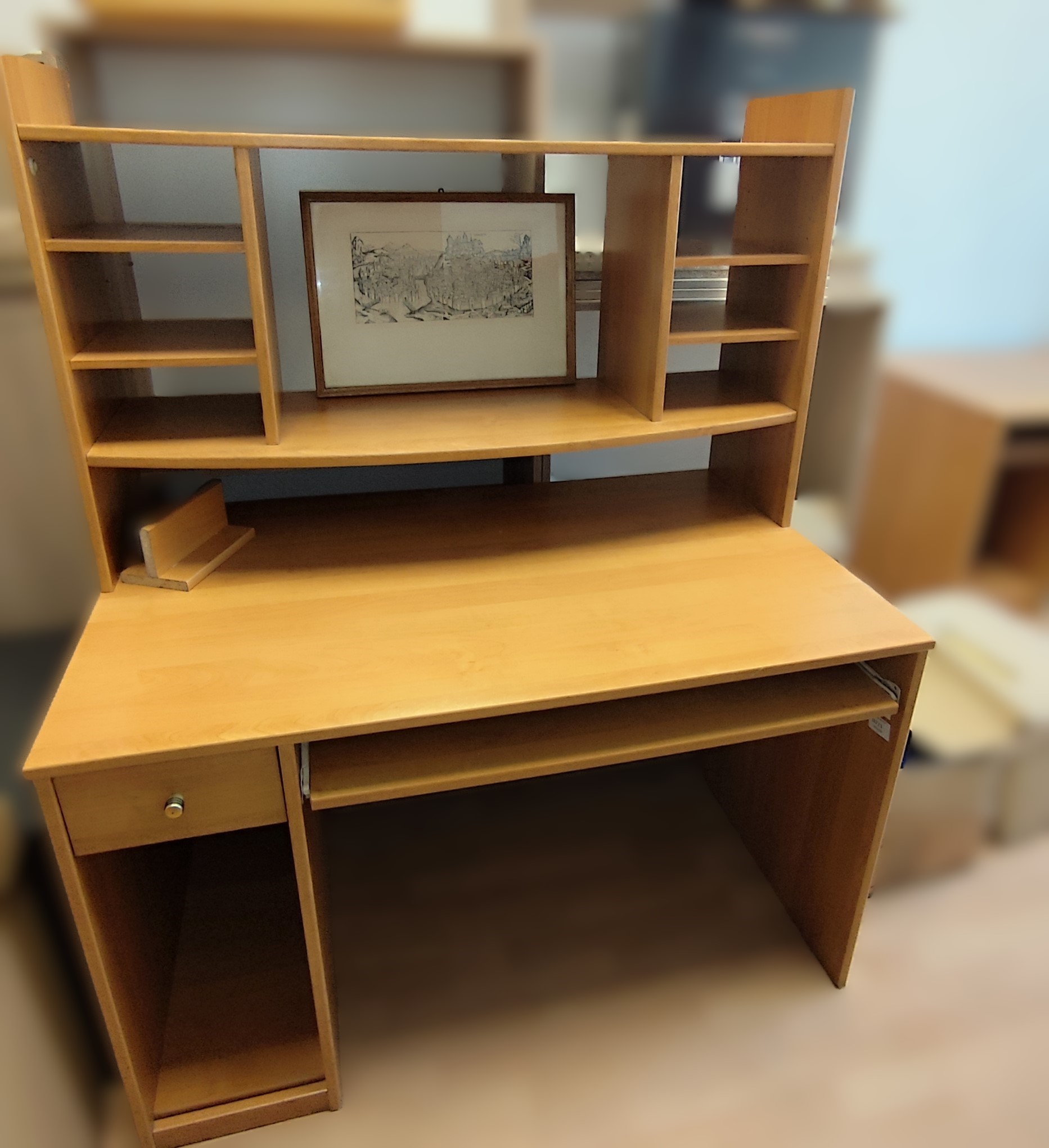 Biurko komputerowe BT-51 z nadstawką (117/2026/1)